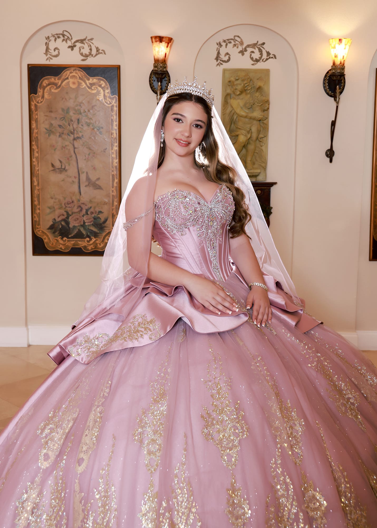 Sesión de quinceañera en Villa Toscana Miami - Robi's Photo Studio